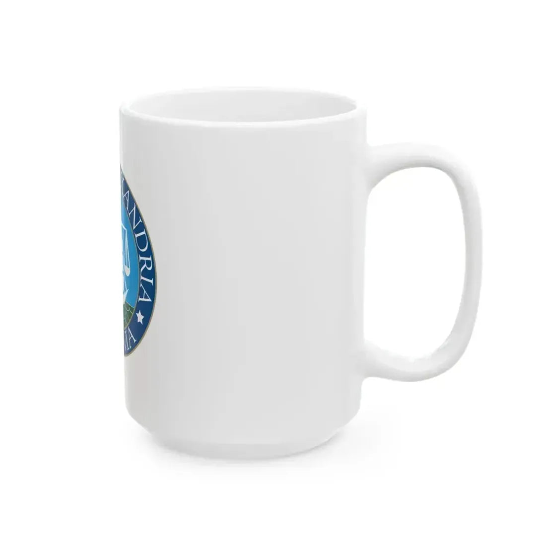 Flag of Alexandria Virginia (United States) White Coffee Mug - Go Mug Yourself