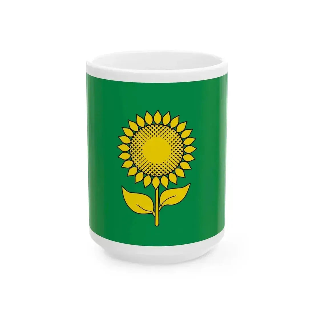 Flag of Alexeyevsky rayon (Russia) White Coffee Mug 15oz - Go Mug Yourself