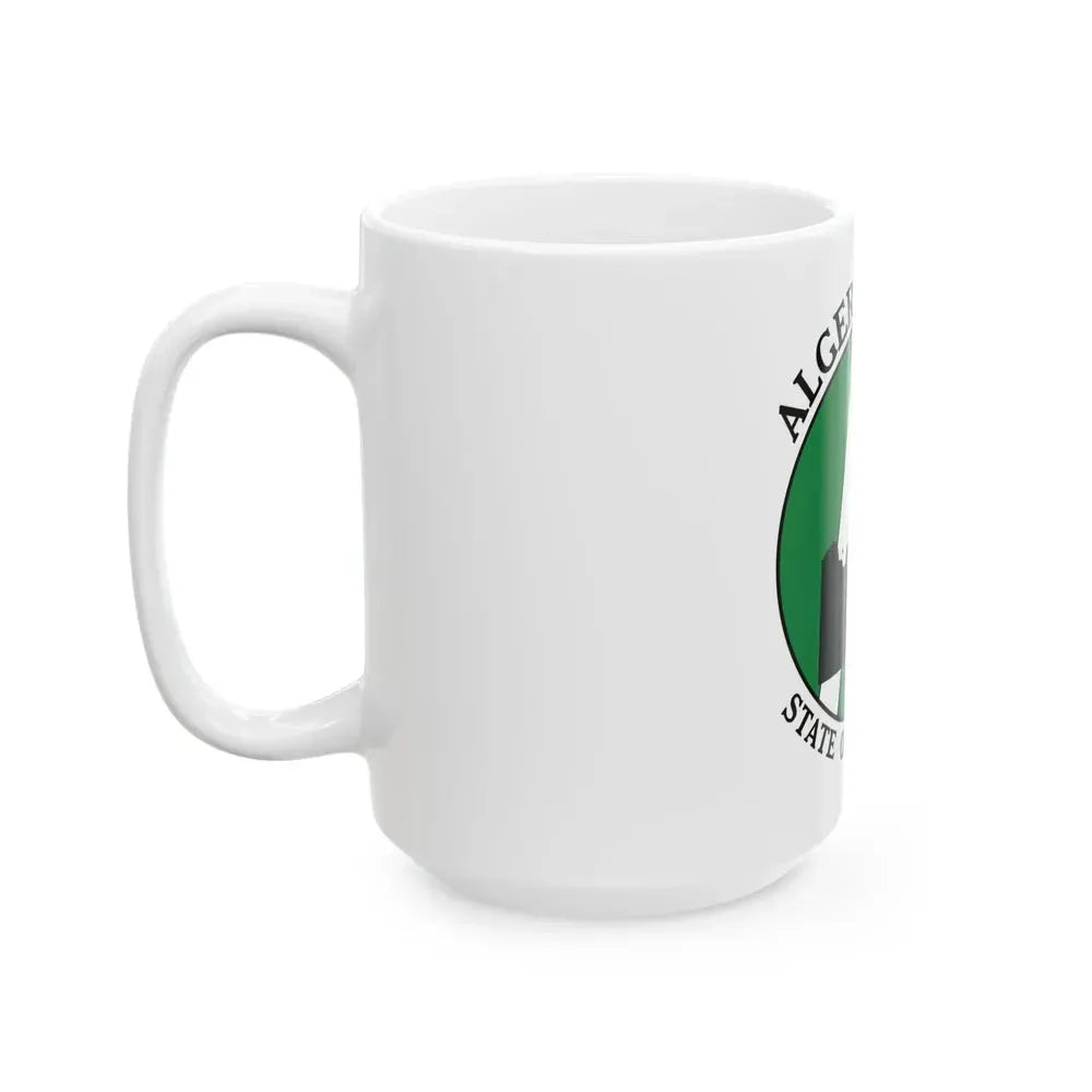 Flag of Alger County Michigan (United States) White Coffee Mug - Go Mug Yourself
