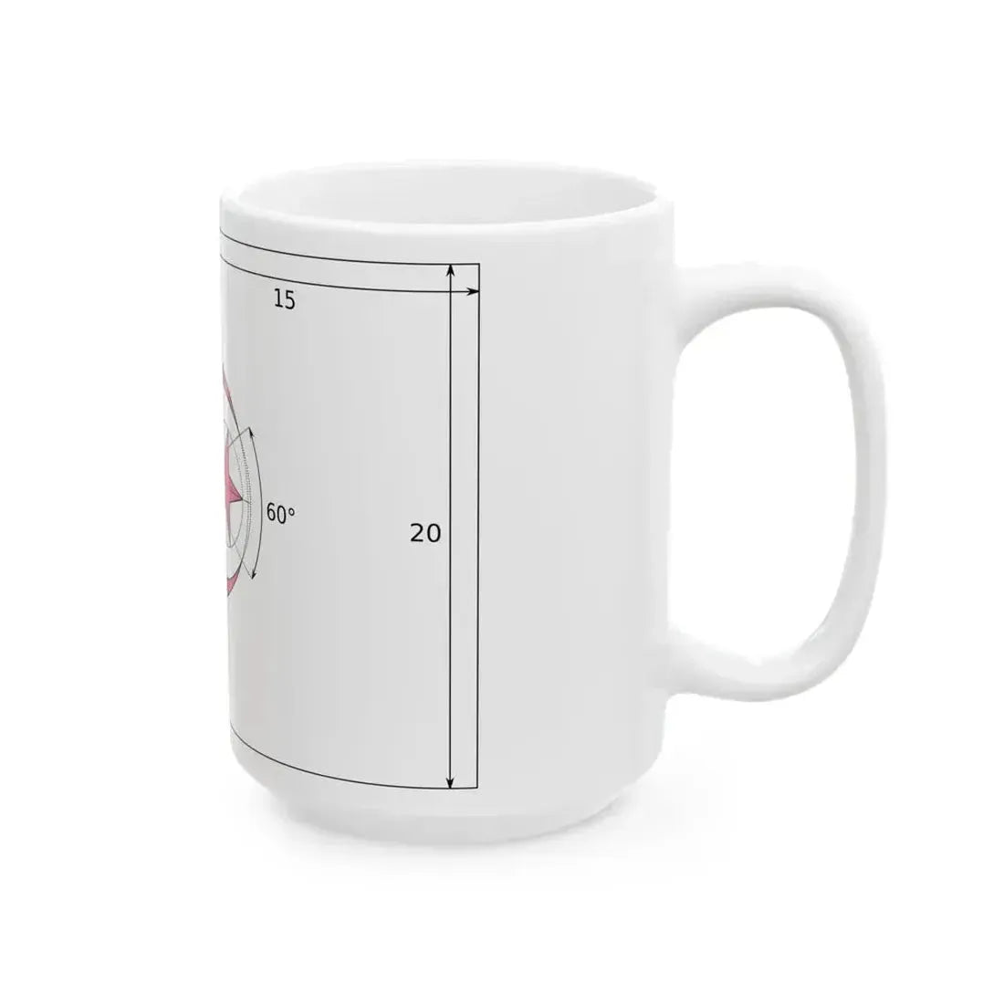Flag of Algeria construction (Algeria) White Coffee Mug - Go Mug Yourself