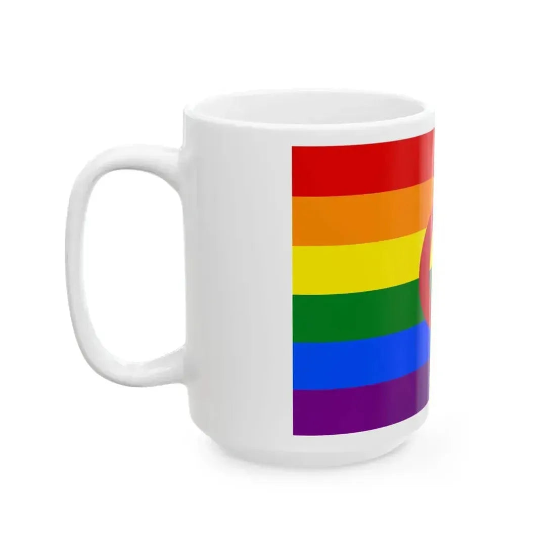 Flag of Algeria Gay Pride (Algeria) White Coffee Mug - Go Mug Yourself