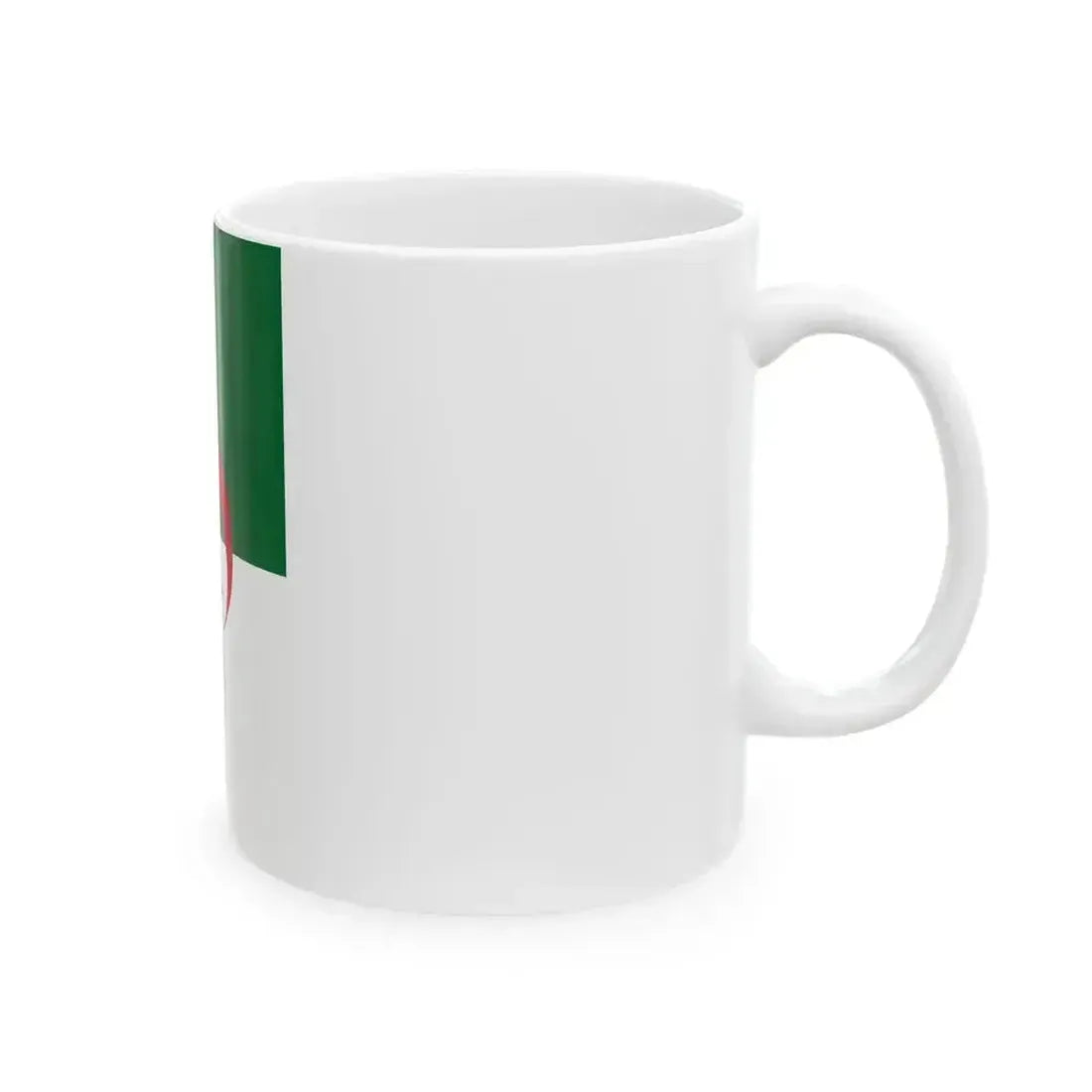 Flag of Algeria vertical (Algeria) White Coffee Mug - Go Mug Yourself
