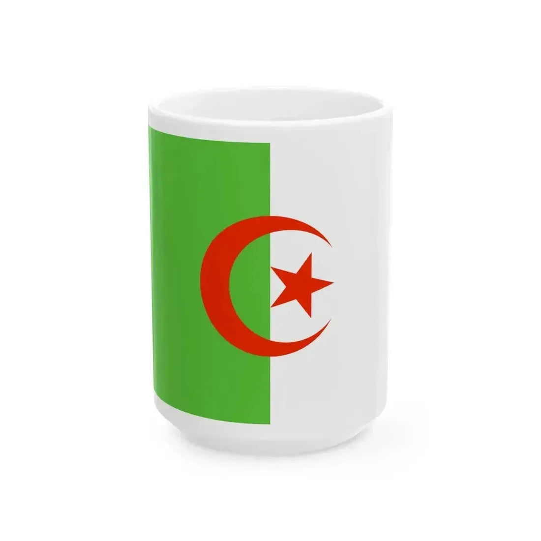 Flag of Algeria WFB 2000 (Algeria) White Coffee Mug 15oz - Go Mug Yourself