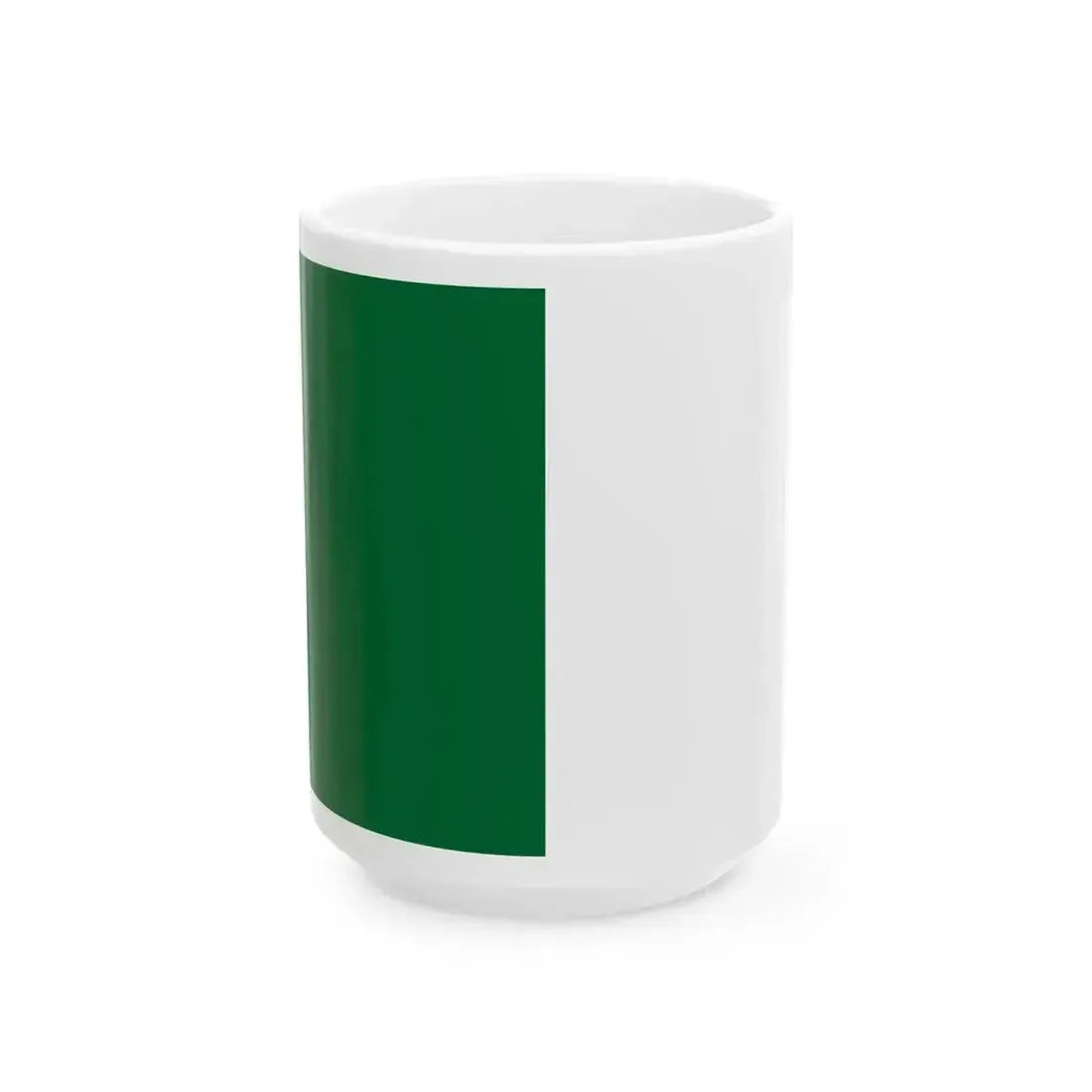 Flag of Algeria without crescent and star (Algeria) White Coffee Mug 15oz - Go Mug Yourself