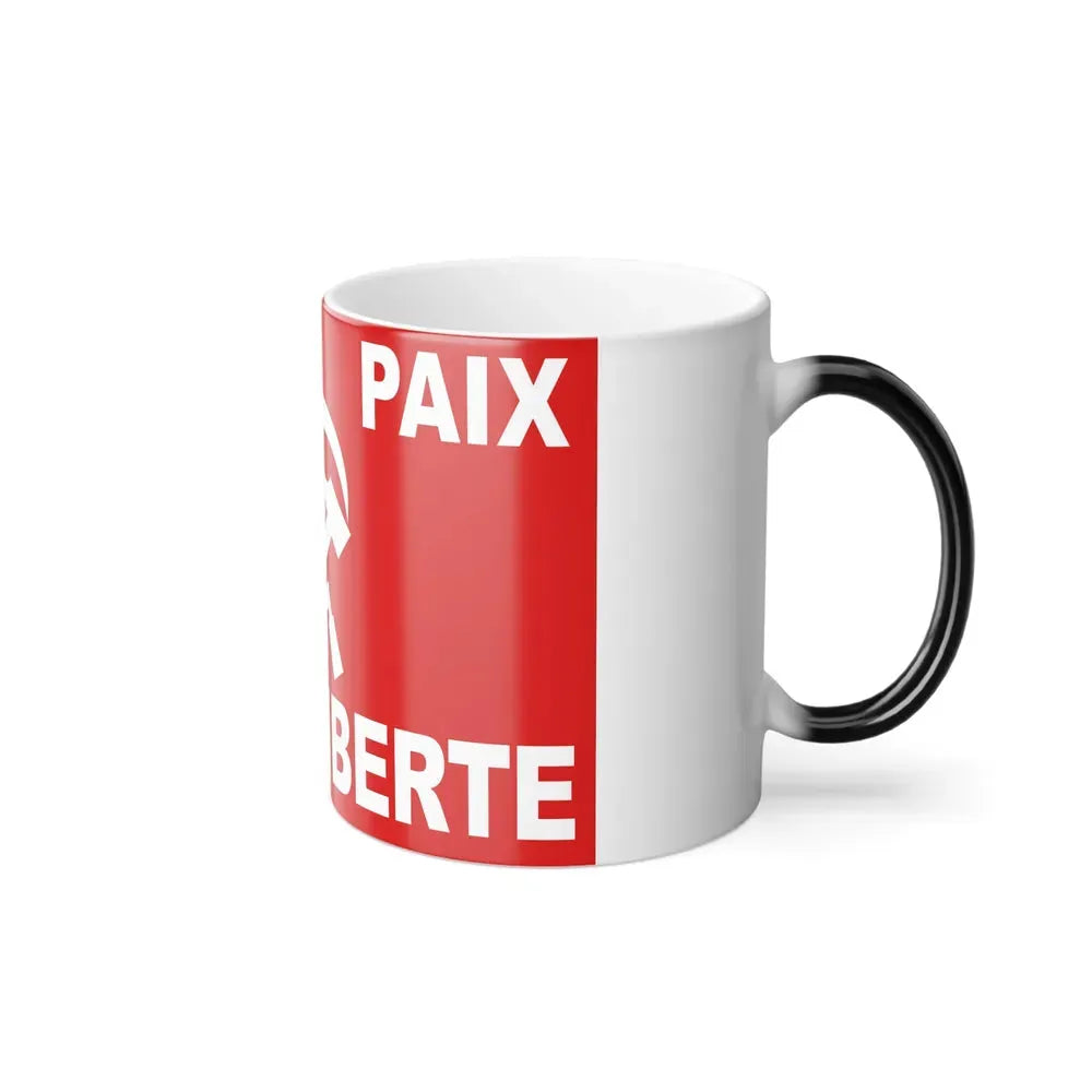 Flag of Algerian Communist Party - Color Changing Coffee Mug - Go Mug Yourself