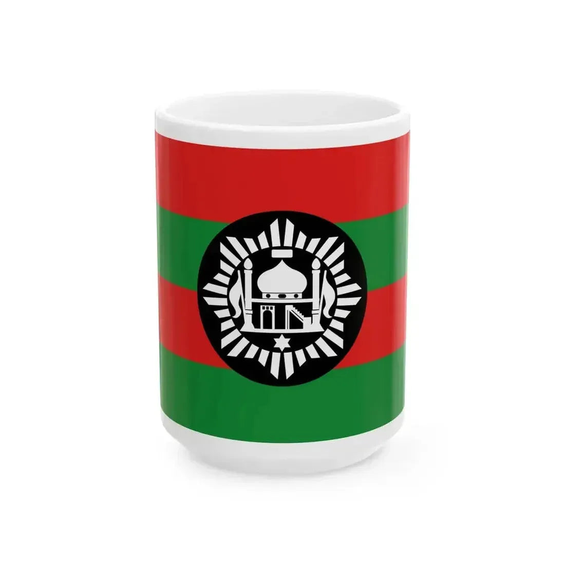 Flag of Ali Ahmad Khans rebellion against Habibullah Kalakani defaked svg-version (Afghanistan) White Coffee Mug 15oz - Go Mug Yourself