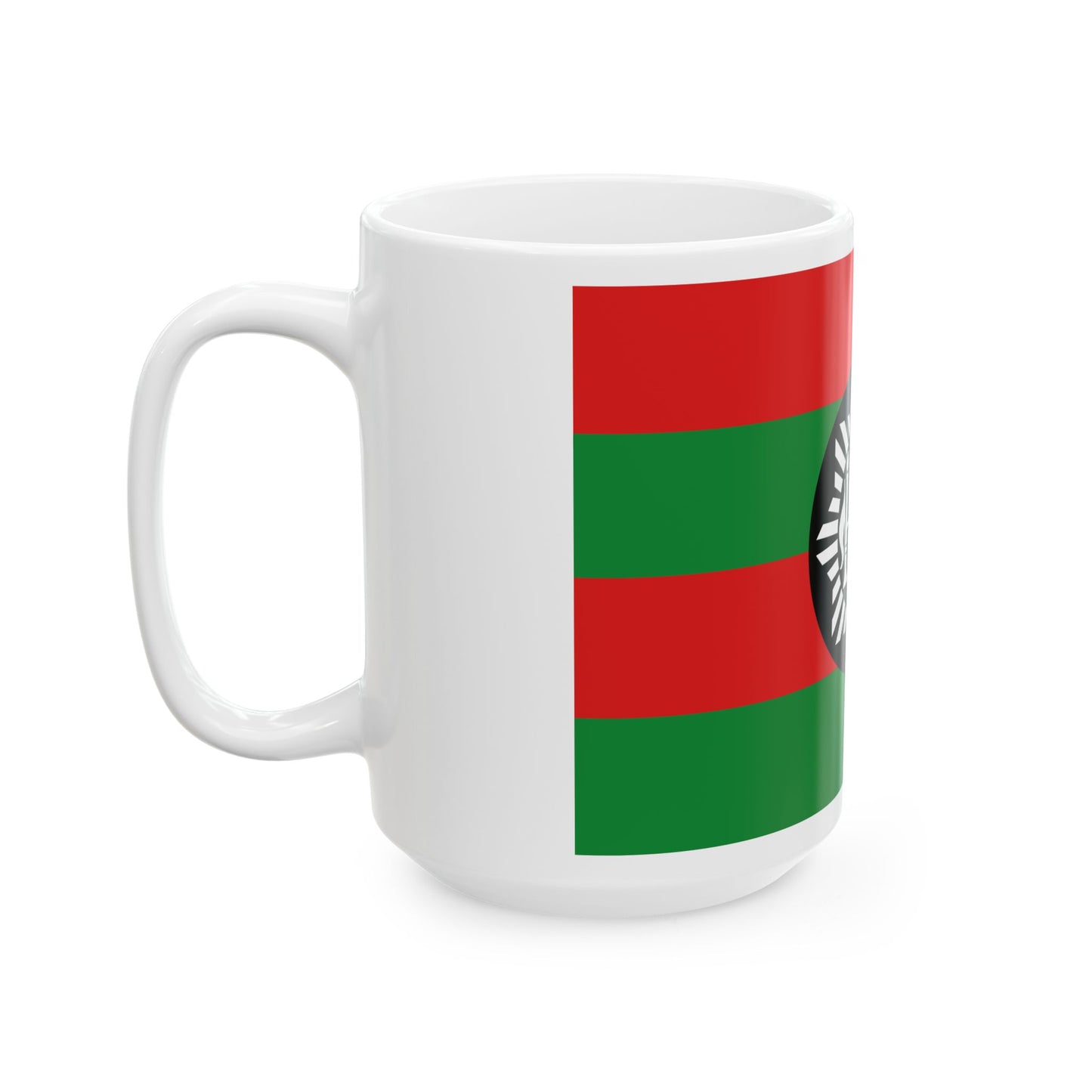 Flag of Ali Ahmad Khans rebellion against Habibullah Kalakani defaked svg-version (Afghanistan) White Coffee Mug-Go Mug Yourself