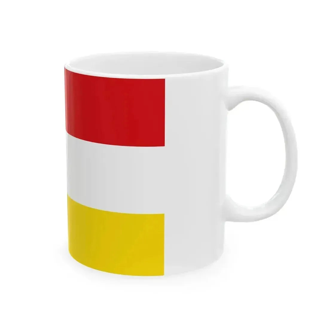 Flag of Alken (Belgium) White Coffee Mug - Go Mug Yourself