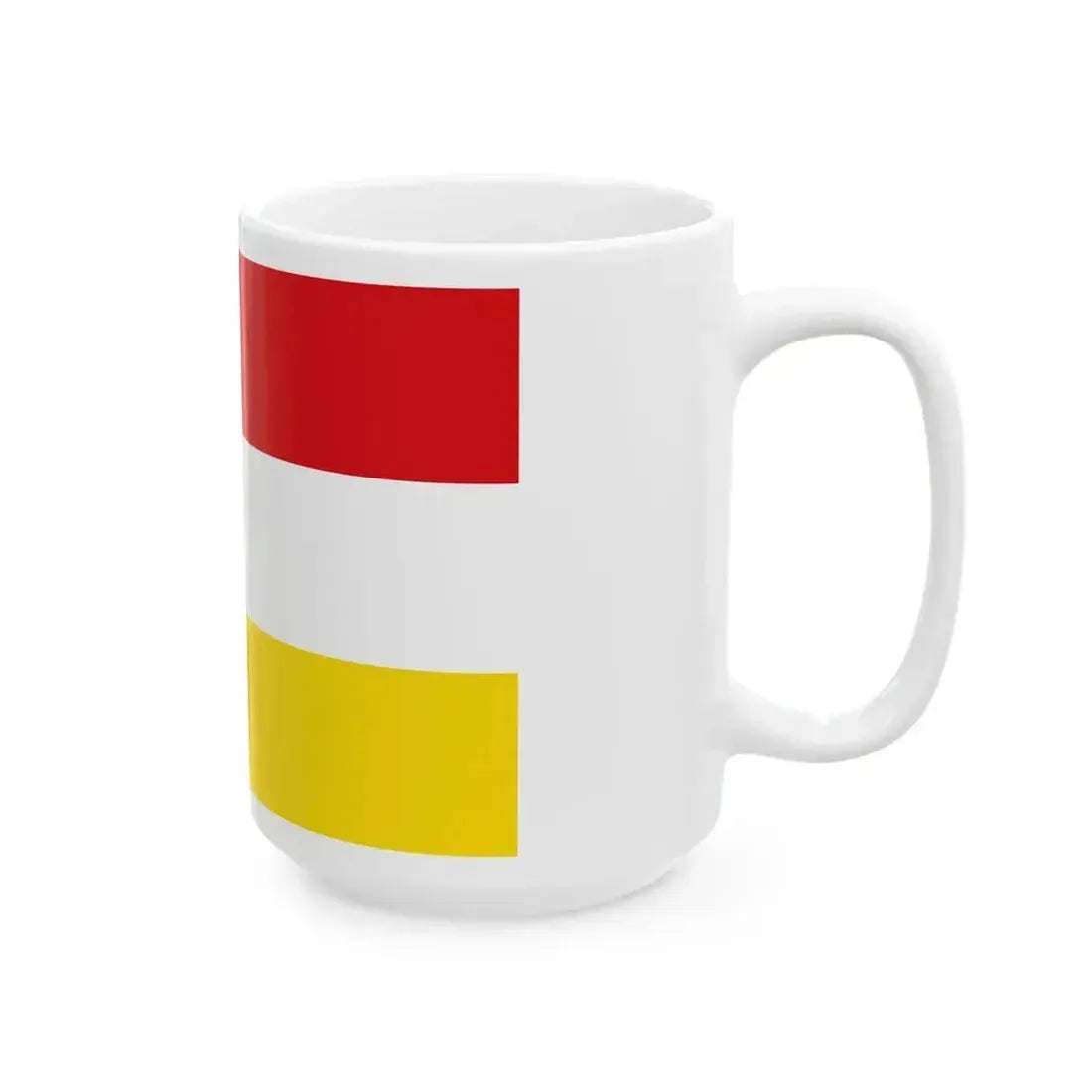 Flag of Alken (Belgium) White Coffee Mug - Go Mug Yourself