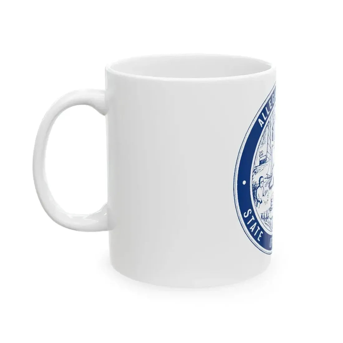 Flag of Allegany County New York (United States) White Coffee Mug - Go Mug Yourself