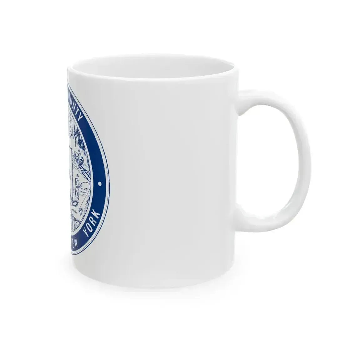 Flag of Allegany County New York (United States) White Coffee Mug - Go Mug Yourself