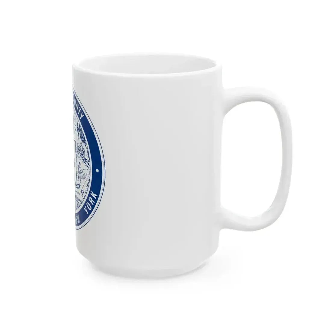 Flag of Allegany County New York (United States) White Coffee Mug - Go Mug Yourself