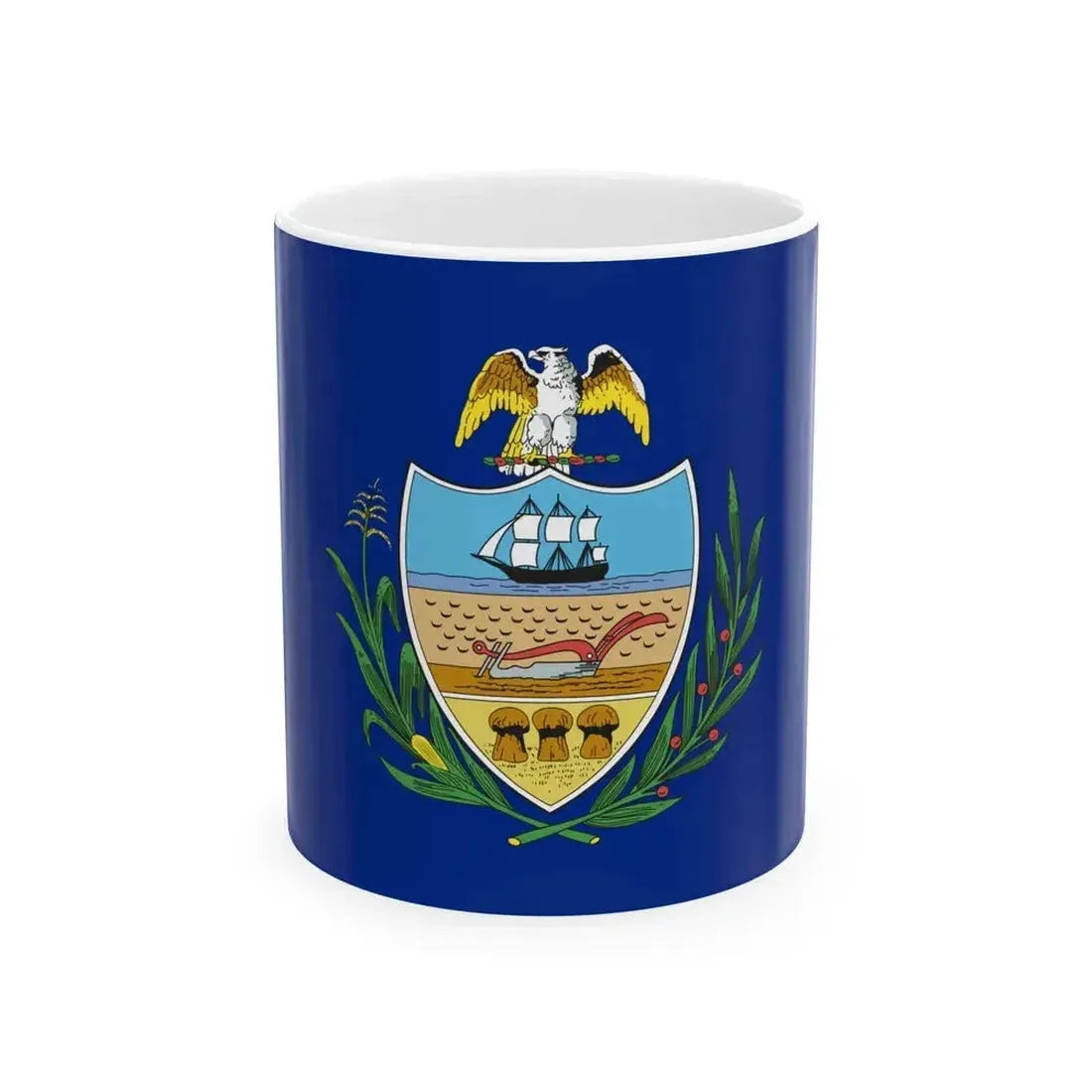 Flag of Allegheny County Pennsylvania (United States) White Coffee Mug 11oz - Go Mug Yourself
