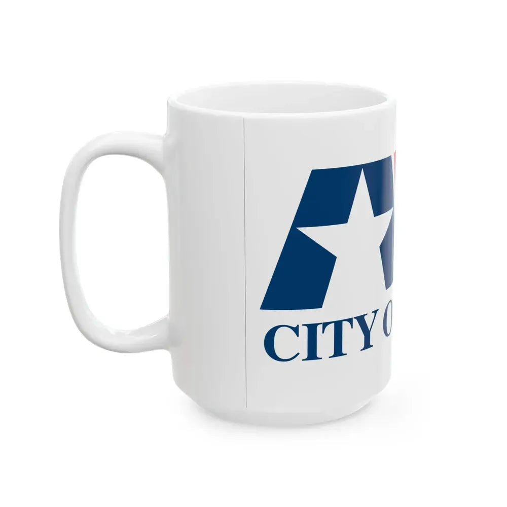 Flag of Allen Texas (United States) White Coffee Mug - Go Mug Yourself