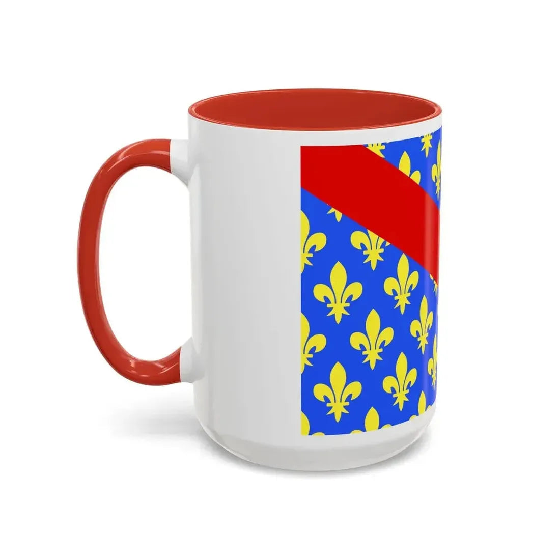 Flag of Allier France 2 - Accent Coffee Mug - Go Mug Yourself