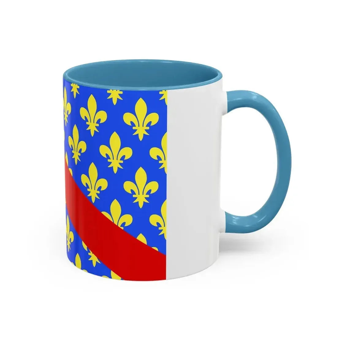 Flag of Allier France 2 - Accent Coffee Mug - Go Mug Yourself