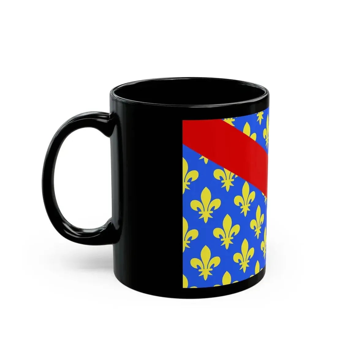 Flag of Allier France 2 - Black Coffee Mug - Go Mug Yourself