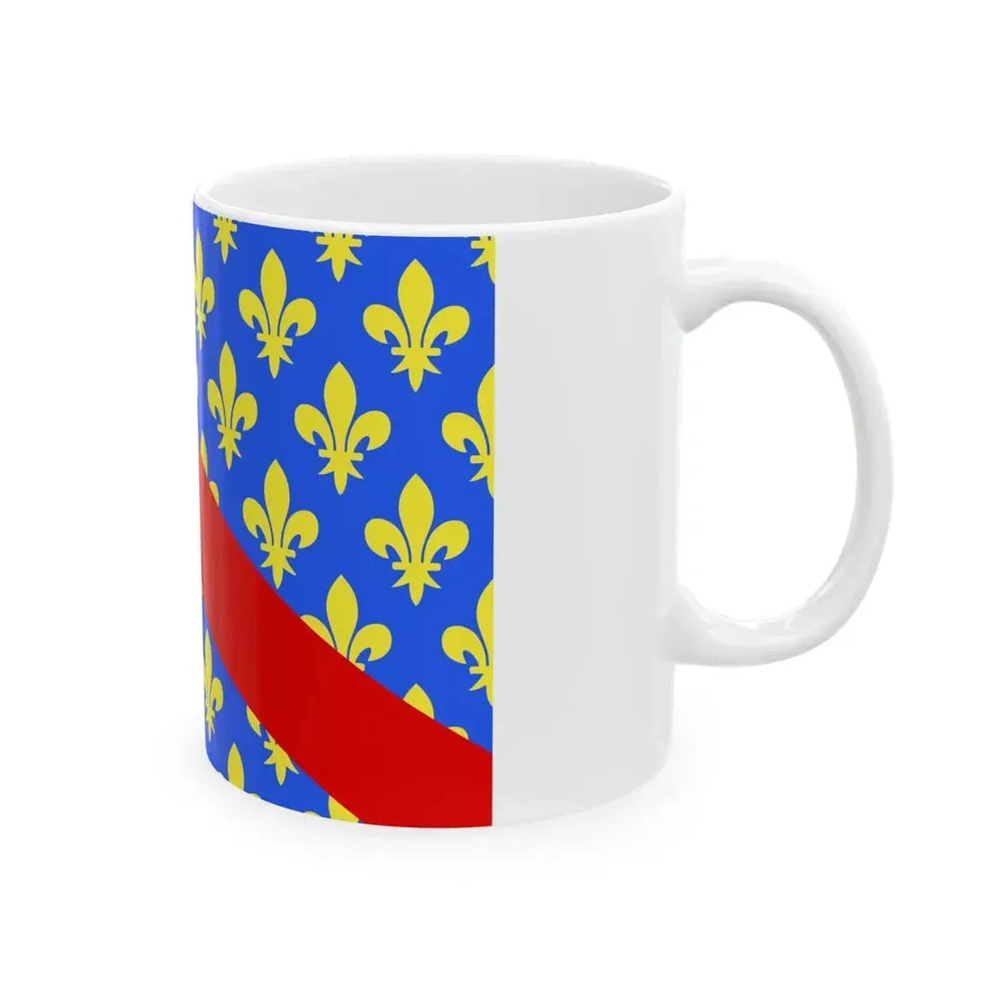 Flag of Allier France 2 - White Coffee Mug - Go Mug Yourself