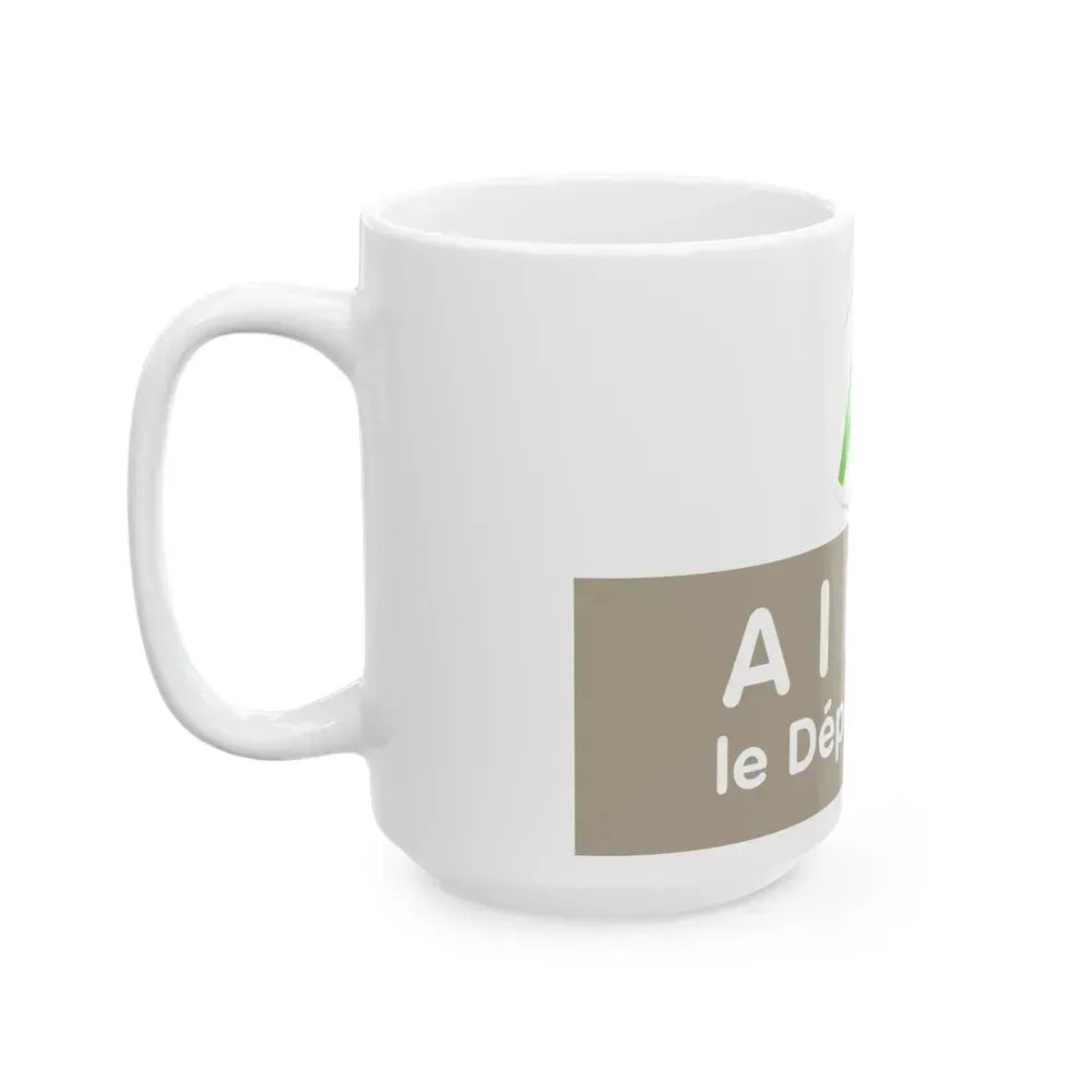 Flag of Allier France - White Coffee Mug - Go Mug Yourself