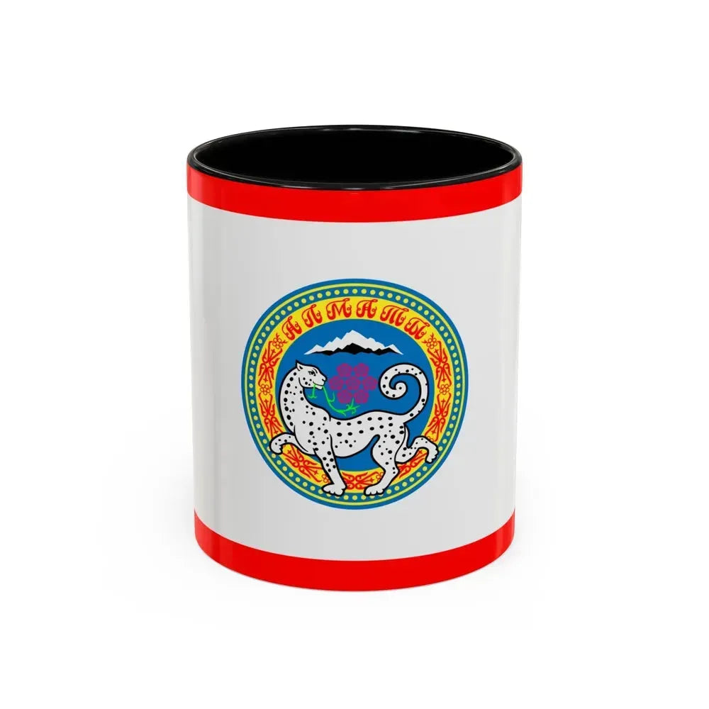 Flag of Almaty Kazakhstan - Accent Coffee Mug 11oz Black - Go Mug Yourself