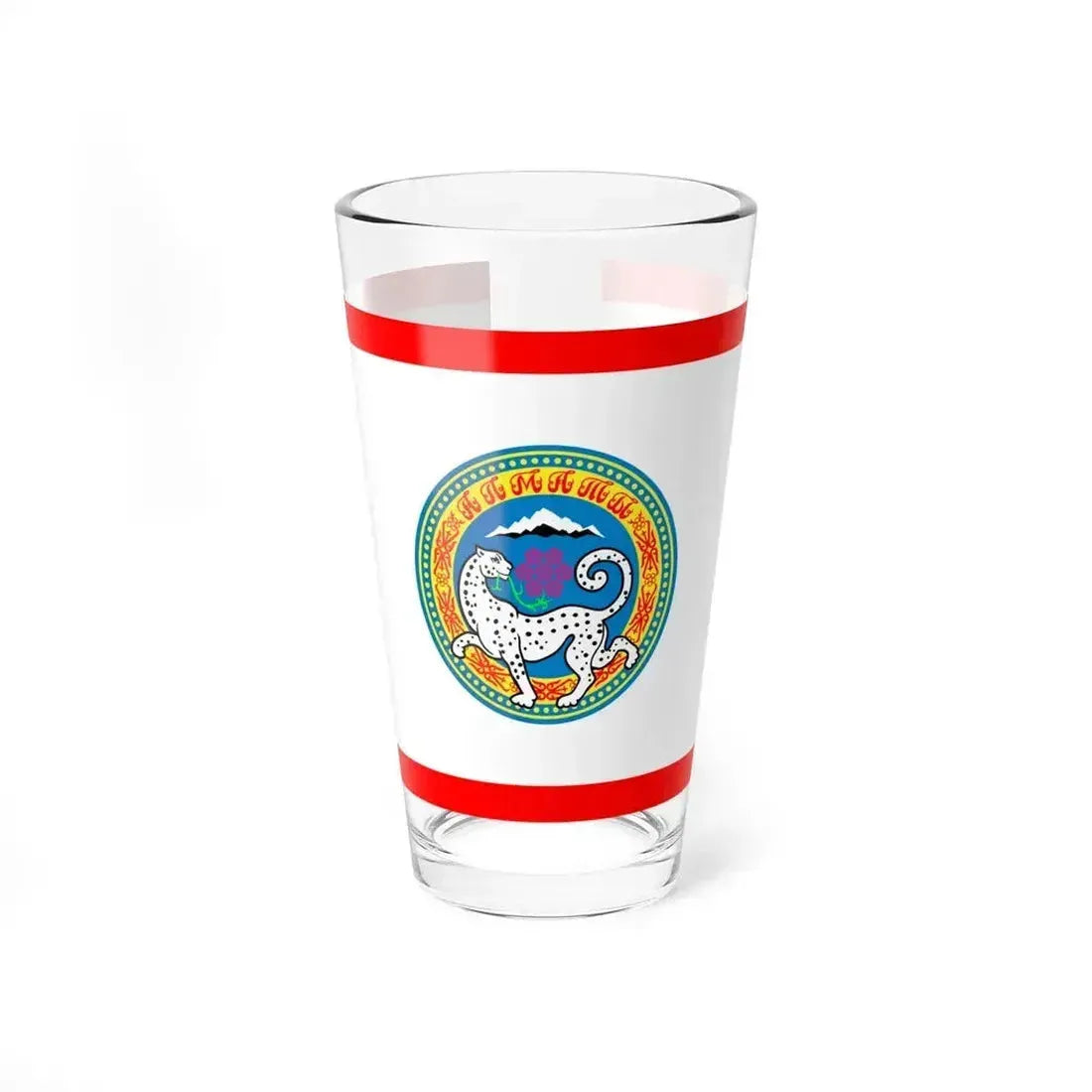 Flag of Almaty Kazakhstan - Pint Glass 16oz 16oz - Go Mug Yourself