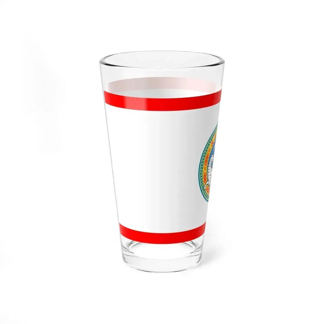 Flag of Almaty Kazakhstan - Pint Glass 16oz - Go Mug Yourself