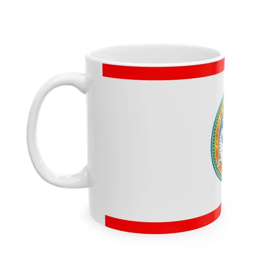 Flag of Almaty (Kazakhstan) White Coffee Mug - Go Mug Yourself