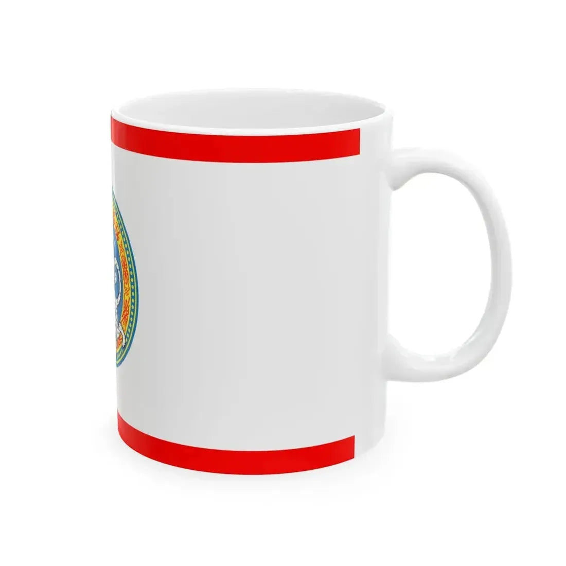 Flag of Almaty (Kazakhstan) White Coffee Mug - Go Mug Yourself