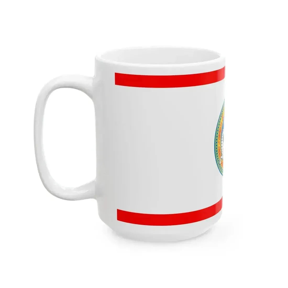 Flag of Almaty (Kazakhstan) White Coffee Mug - Go Mug Yourself