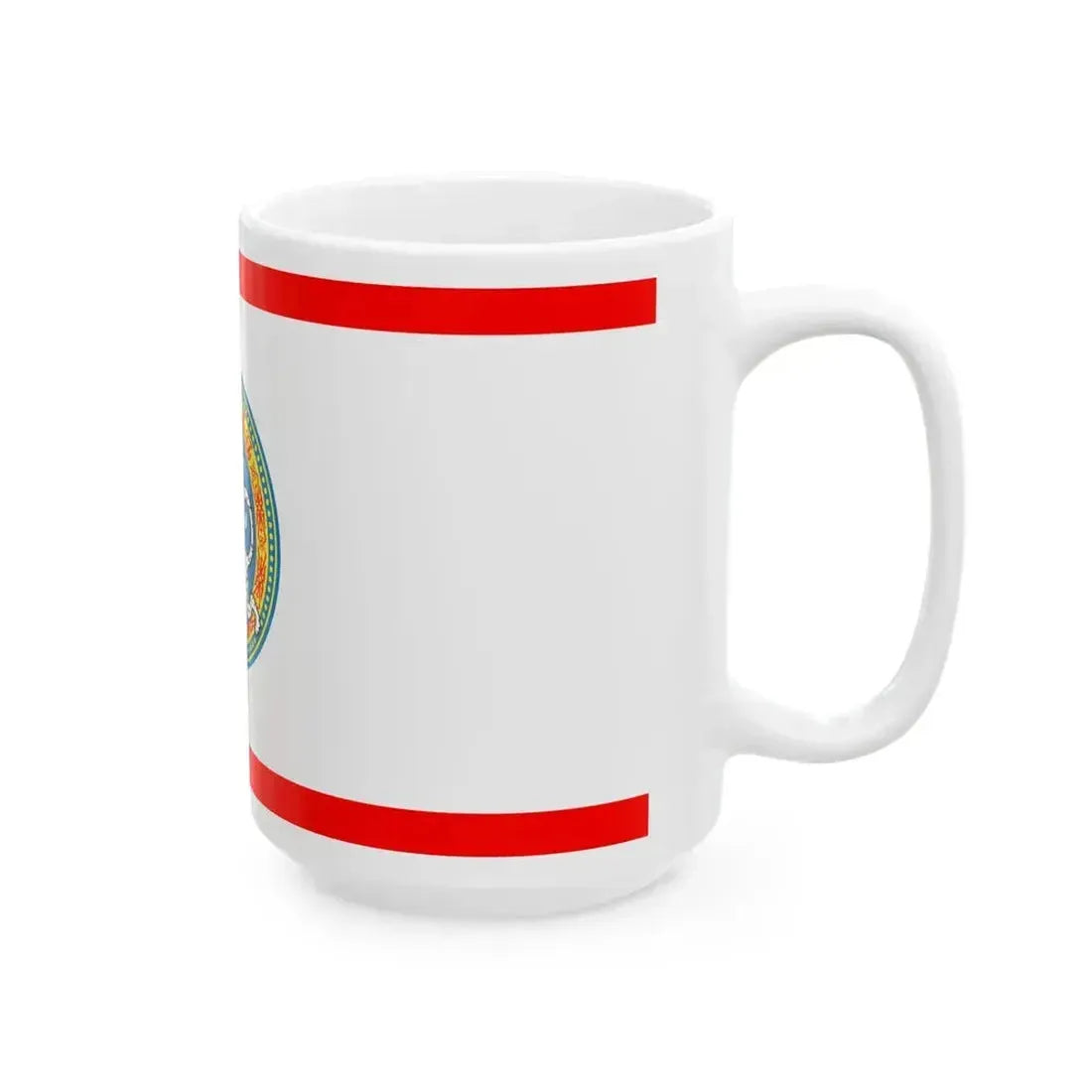 Flag of Almaty (Kazakhstan) White Coffee Mug - Go Mug Yourself