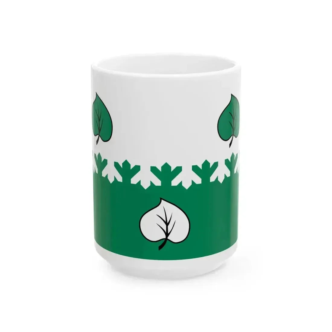 Flag of Aloja (Latvia) White Coffee Mug 15oz - Go Mug Yourself