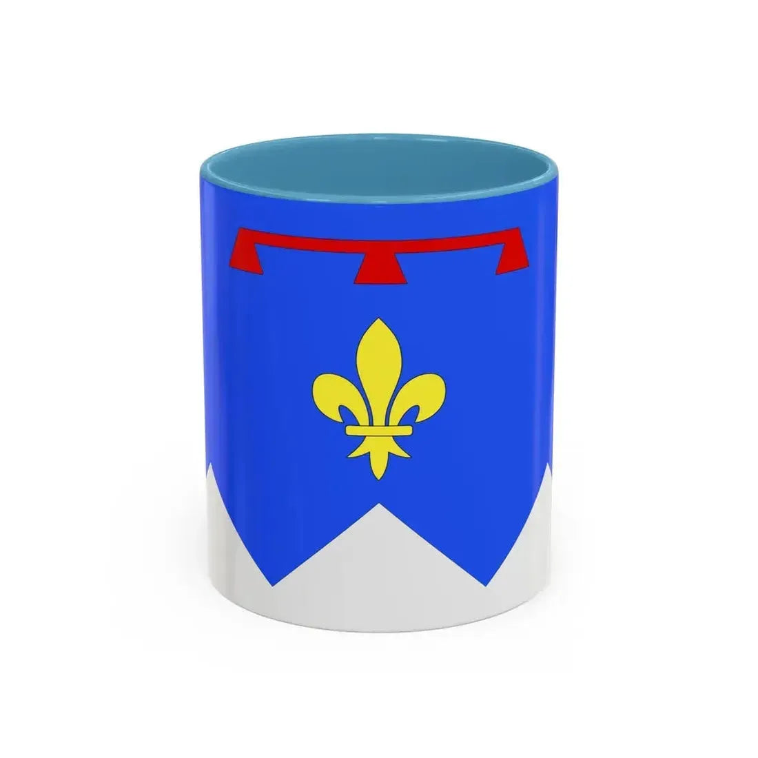 Flag of Alpes de Haute Provence France 2 - Accent Coffee Mug 11oz Light Blue - Go Mug Yourself