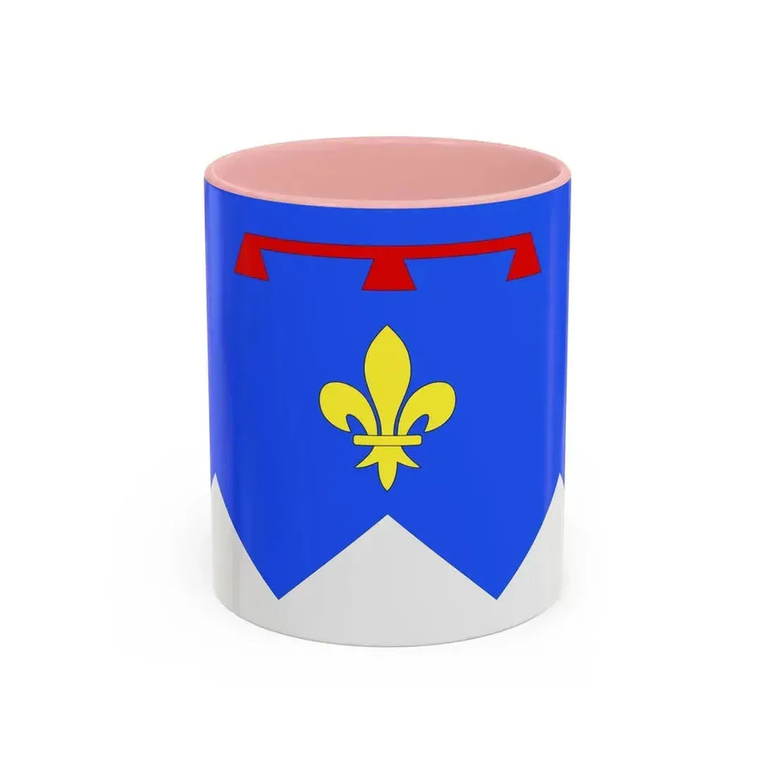 Flag of Alpes de Haute Provence France 2 - Accent Coffee Mug 11oz Pink - Go Mug Yourself