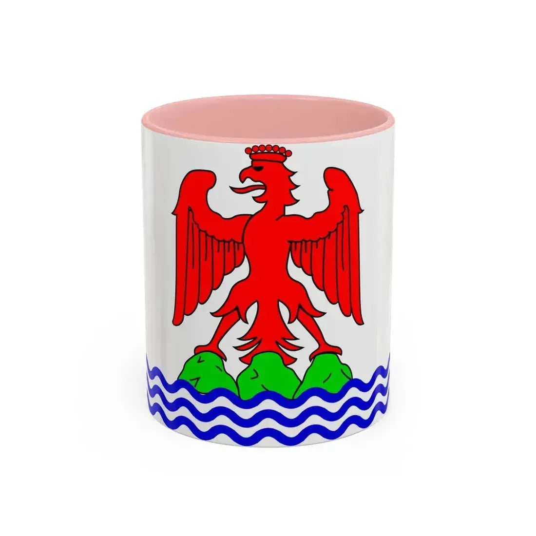 Flag of Alpes Maritimes France 2 - Accent Coffee Mug 11oz Pink - Go Mug Yourself