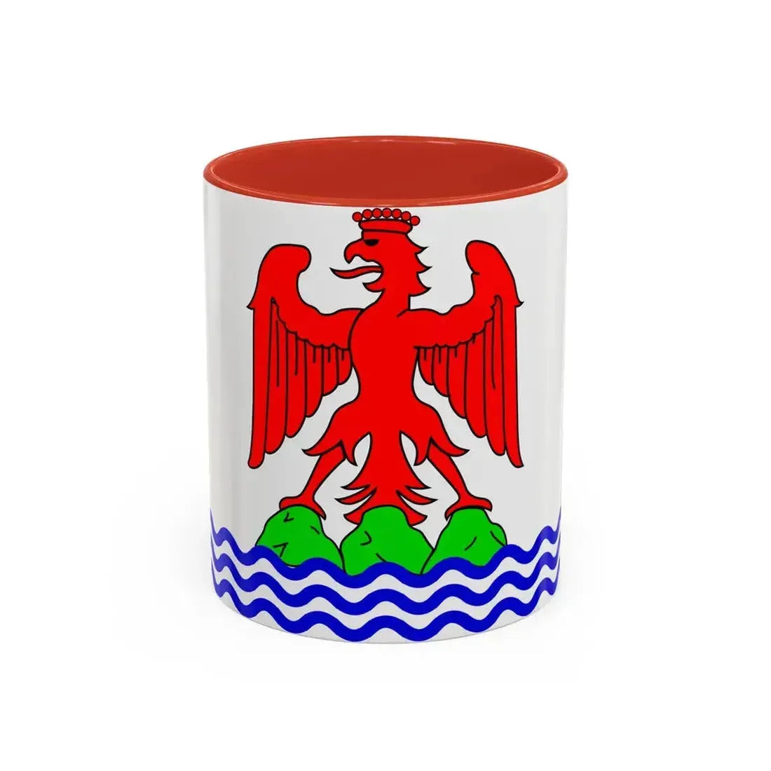 Flag of Alpes Maritimes France 2 - Accent Coffee Mug 11oz Red - Go Mug Yourself