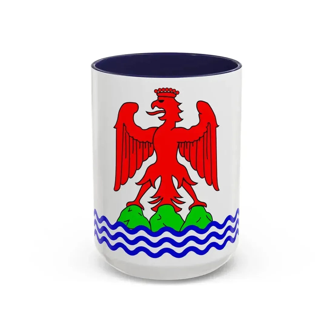 Flag of Alpes Maritimes France 2 - Accent Coffee Mug 15oz Navy - Go Mug Yourself