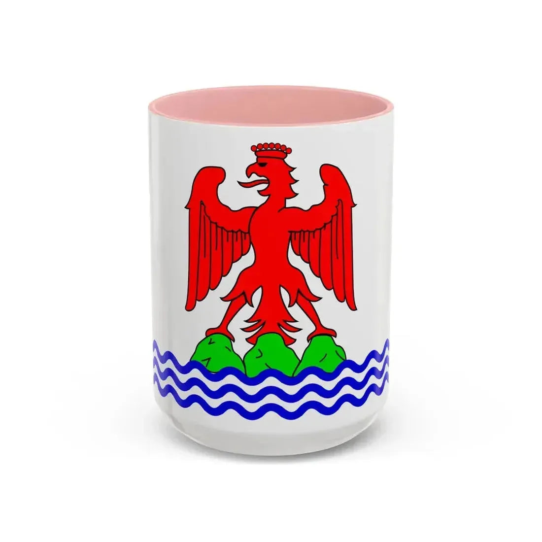 Flag of Alpes Maritimes France 2 - Accent Coffee Mug 15oz Pink - Go Mug Yourself