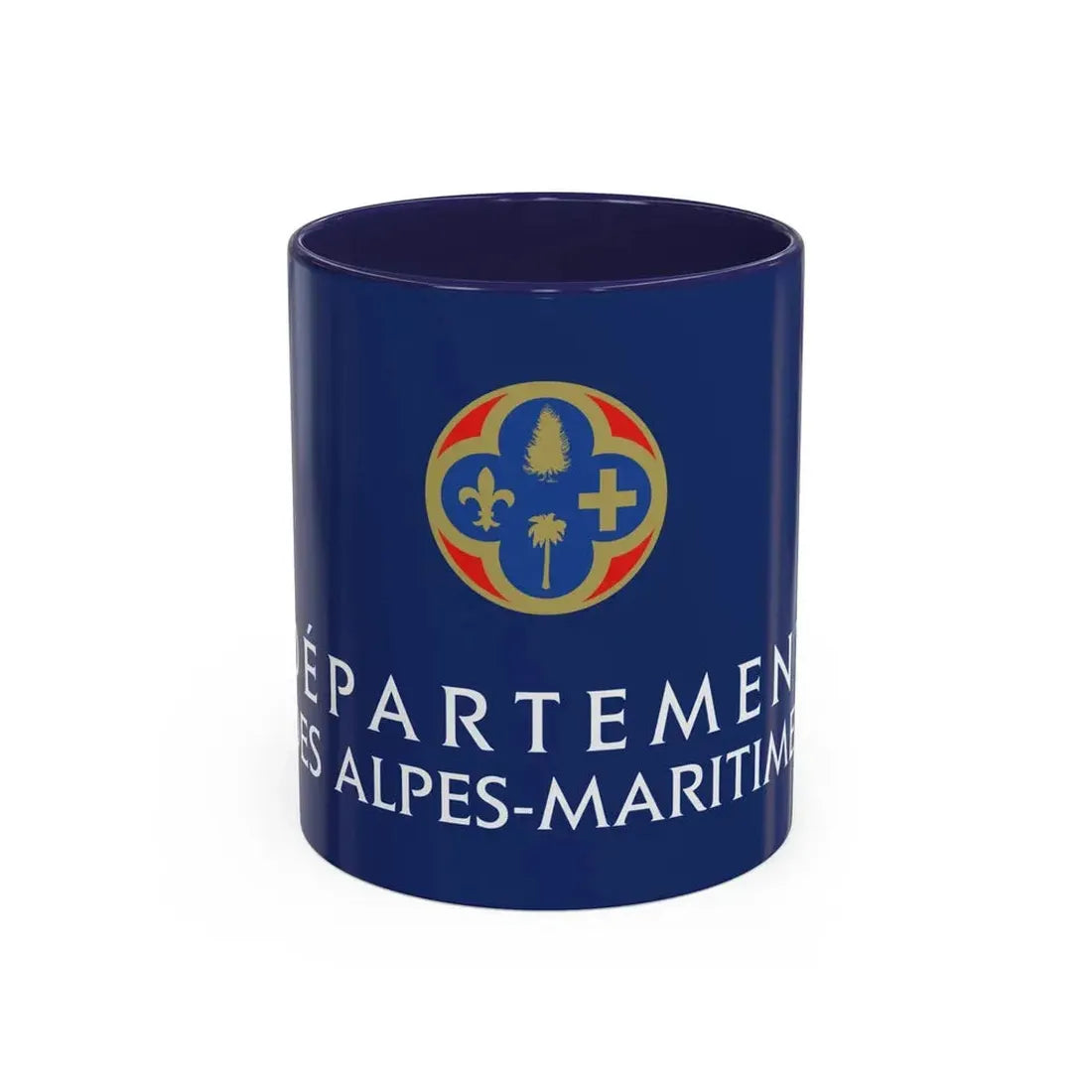 Flag of Alpes Maritimes France - Accent Coffee Mug 11oz Navy - Go Mug Yourself