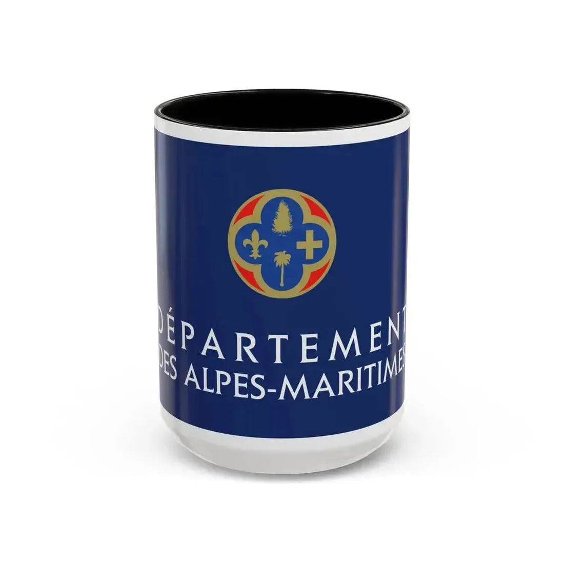 Flag of Alpes Maritimes France - Accent Coffee Mug 15oz Black - Go Mug Yourself