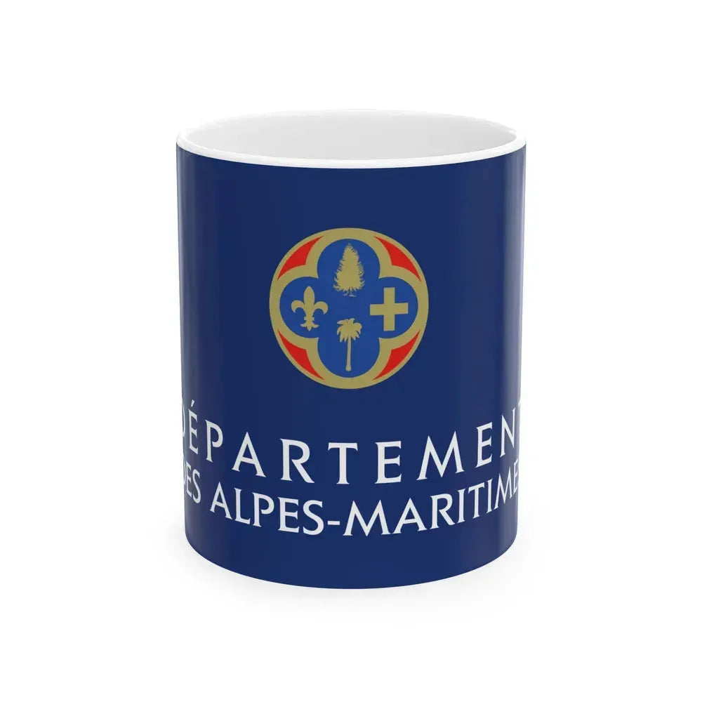Flag of Alpes Maritimes France - White Coffee Mug 11oz - Go Mug Yourself