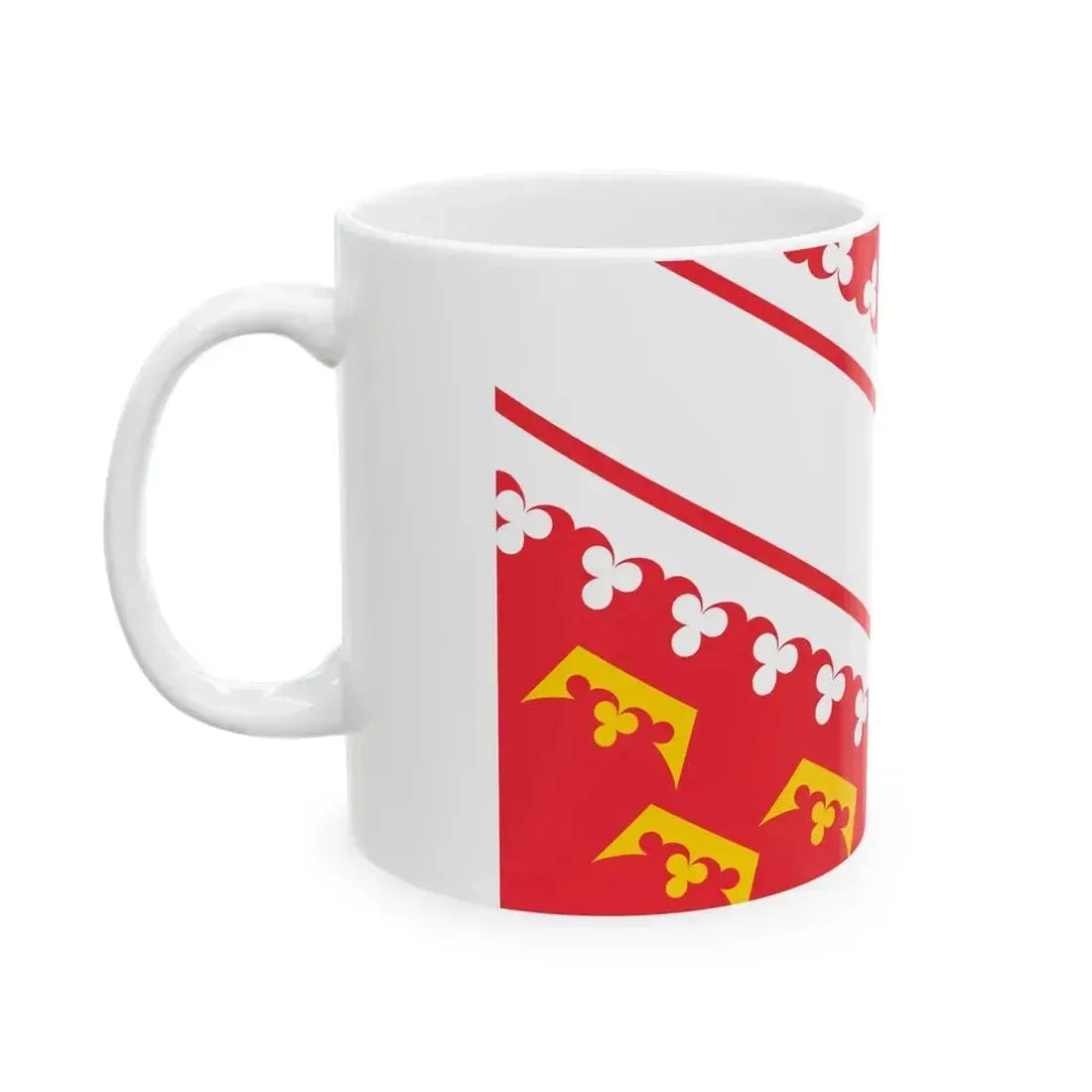Flag of Alsace (Belgium) White Coffee Mug - Go Mug Yourself