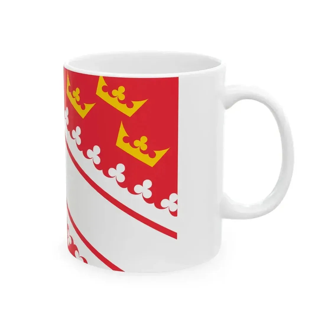 Flag of Alsace (Belgium) White Coffee Mug - Go Mug Yourself
