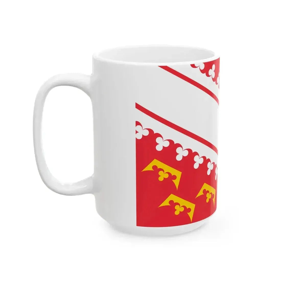 Flag of Alsace (Belgium) White Coffee Mug - Go Mug Yourself
