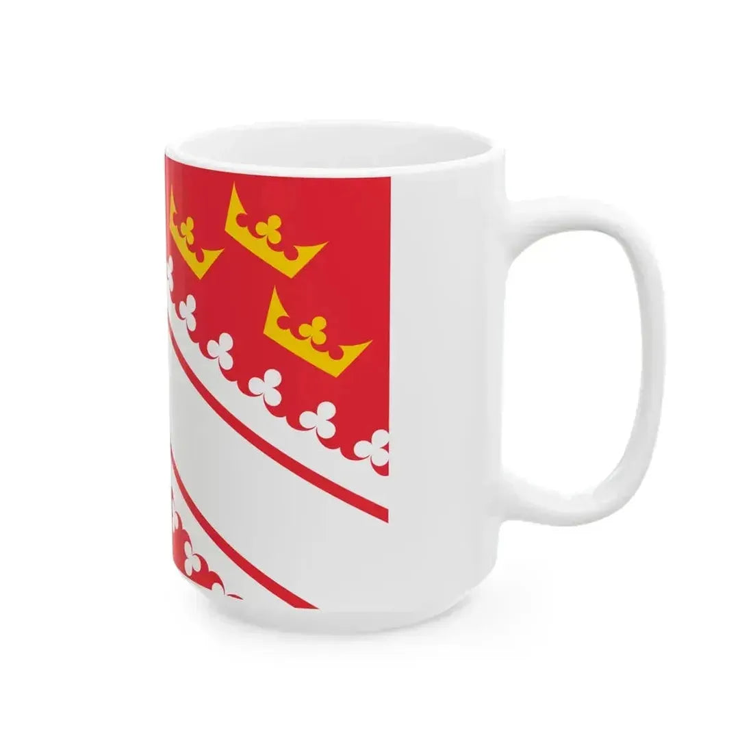 Flag of Alsace (Belgium) White Coffee Mug - Go Mug Yourself