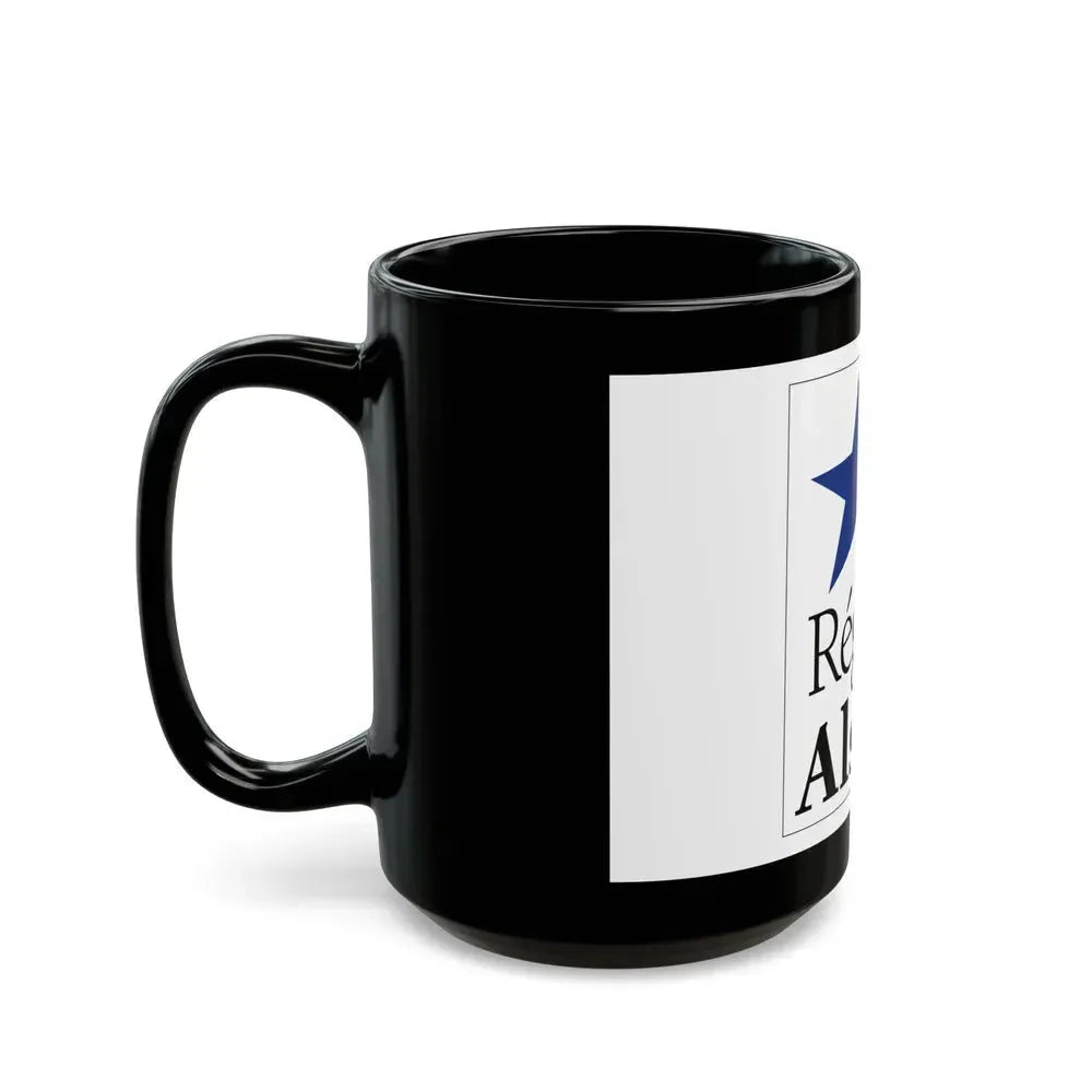 Flag of Alsace France 2 - Black Coffee Mug - Go Mug Yourself