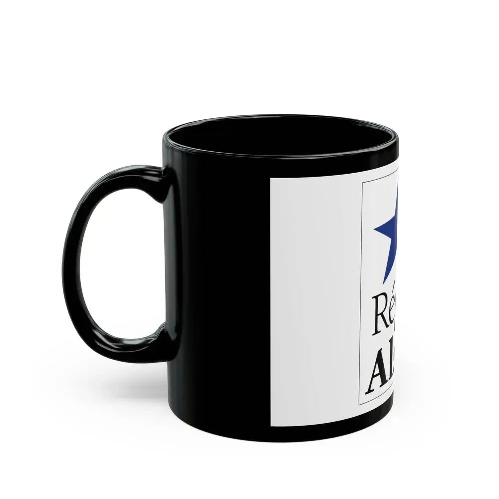 Flag of Alsace France 2 - Black Coffee Mug - Go Mug Yourself