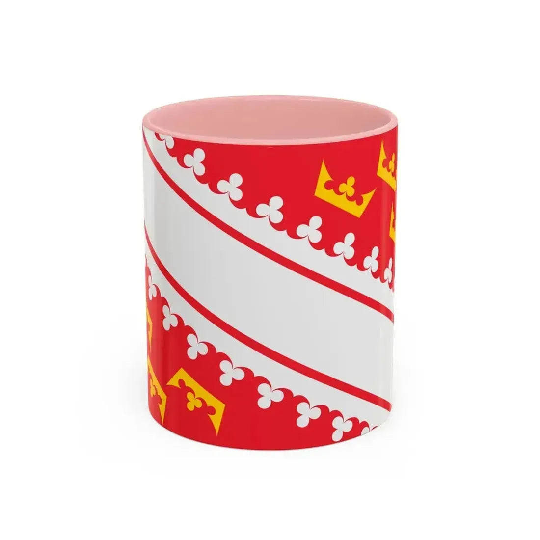 Flag of Alsace France - Accent Coffee Mug 11oz Pink - Go Mug Yourself