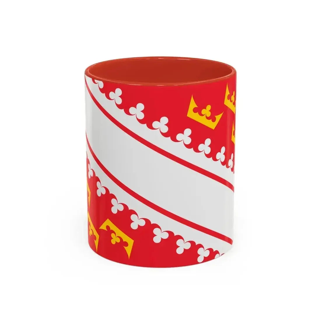 Flag of Alsace France - Accent Coffee Mug 11oz Red - Go Mug Yourself