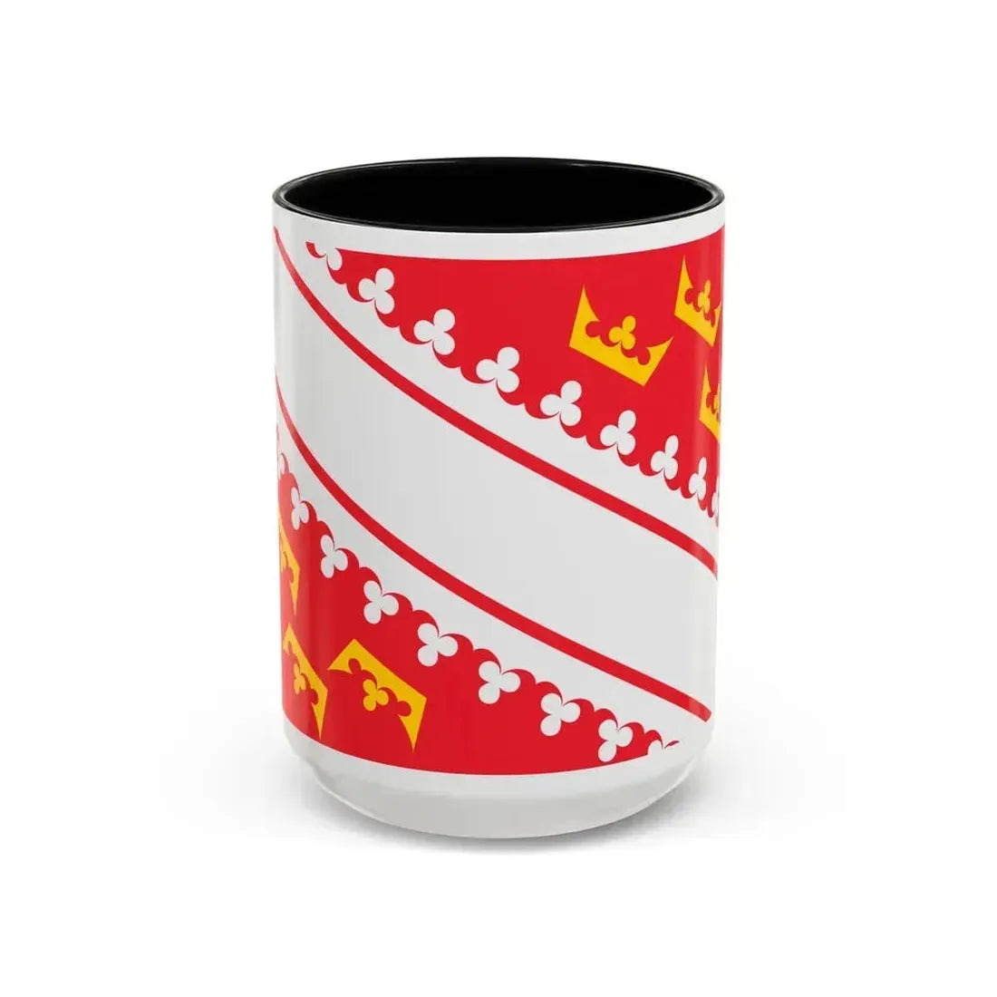 Flag of Alsace France - Accent Coffee Mug 15oz Black - Go Mug Yourself