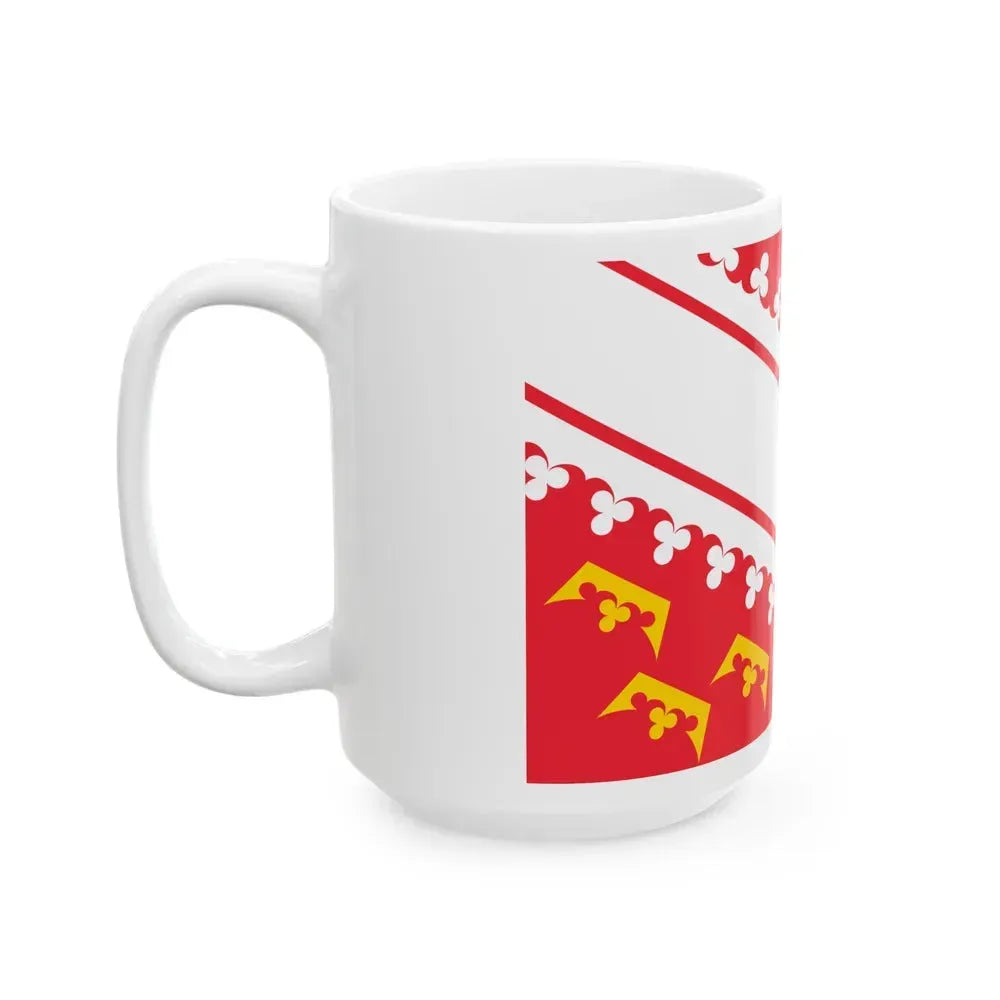 Flag of Alsace France - White Coffee Mug - Go Mug Yourself
